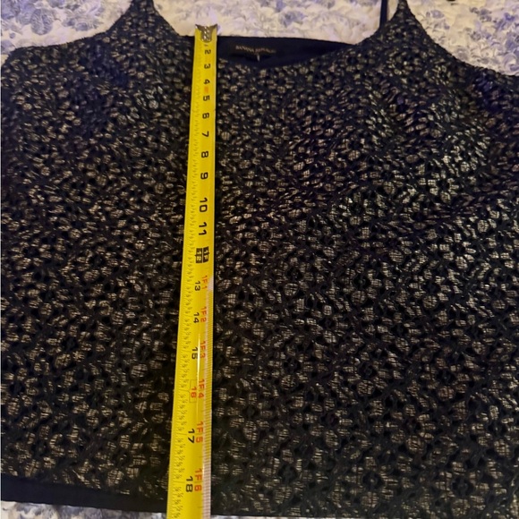 Banana Republic blue and gold metallic floral Patterned Camisole - Picture 6 of 7